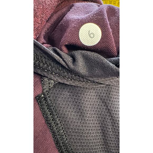 Lululemon Cardigan Sweatshirt Jacket That's A Wrap Heathered Burgundy Size 6 - Picture 6 of 6